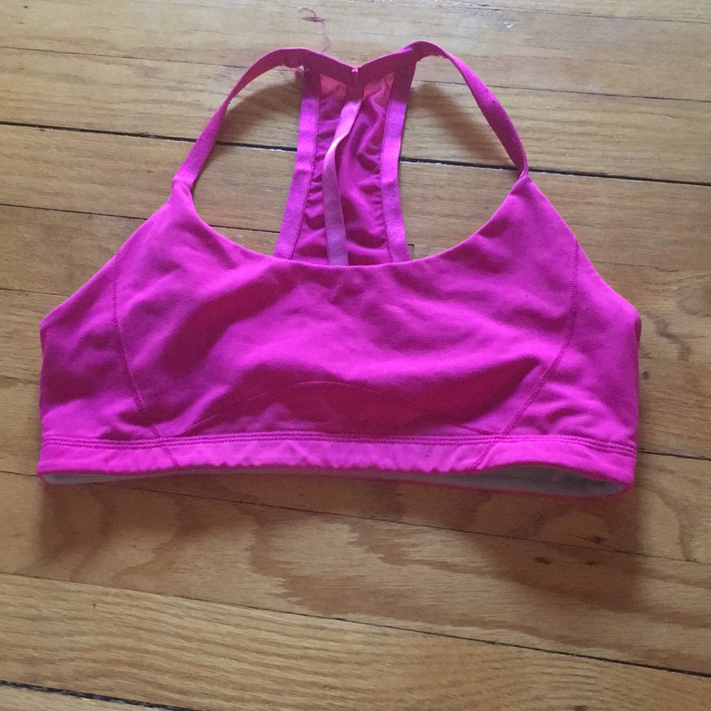 ALO Yoga Hot Pink Racerback Sports Bra